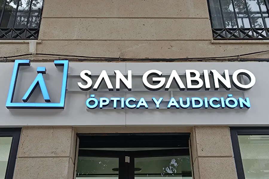 Letra corpórea San Gabino Óptica y Audición