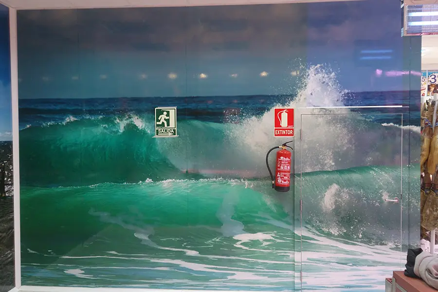 Vinilo decorativo pescadería